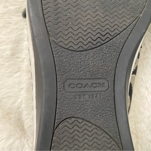 Coach Black and Gray Signature Loafers Flats Size 7 - Picture 11 of 15